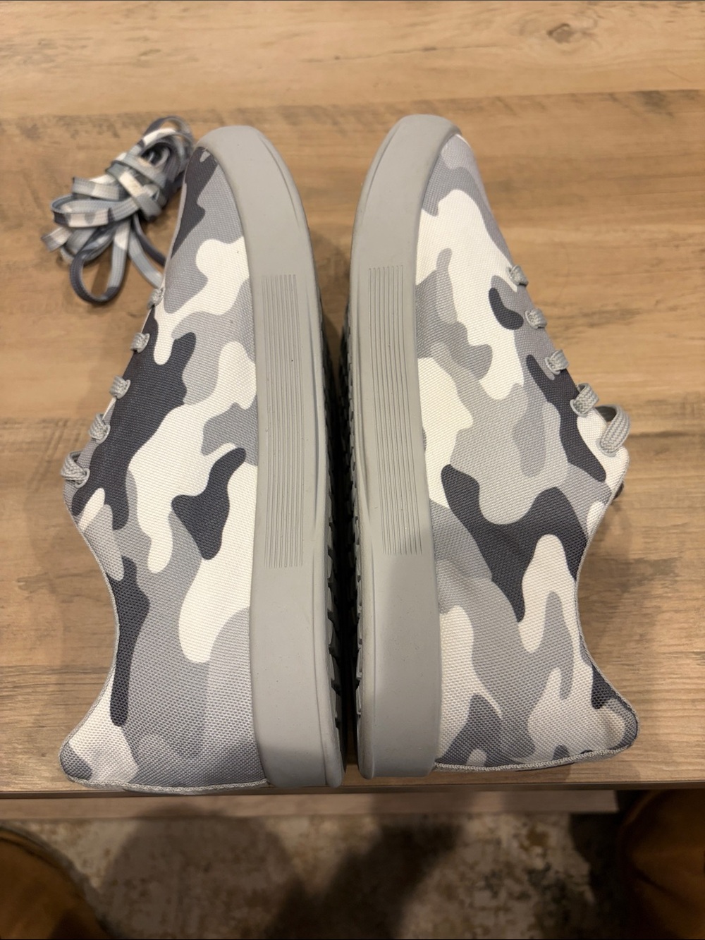 NOBULL Gray White Camo Canvas Sneakers - Picture 13 of 14
